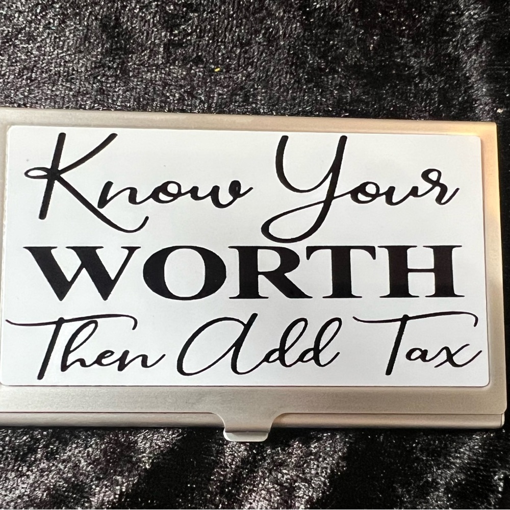 Know Your Worth - Boss Up Your Networking: Custom Business Card Holders!